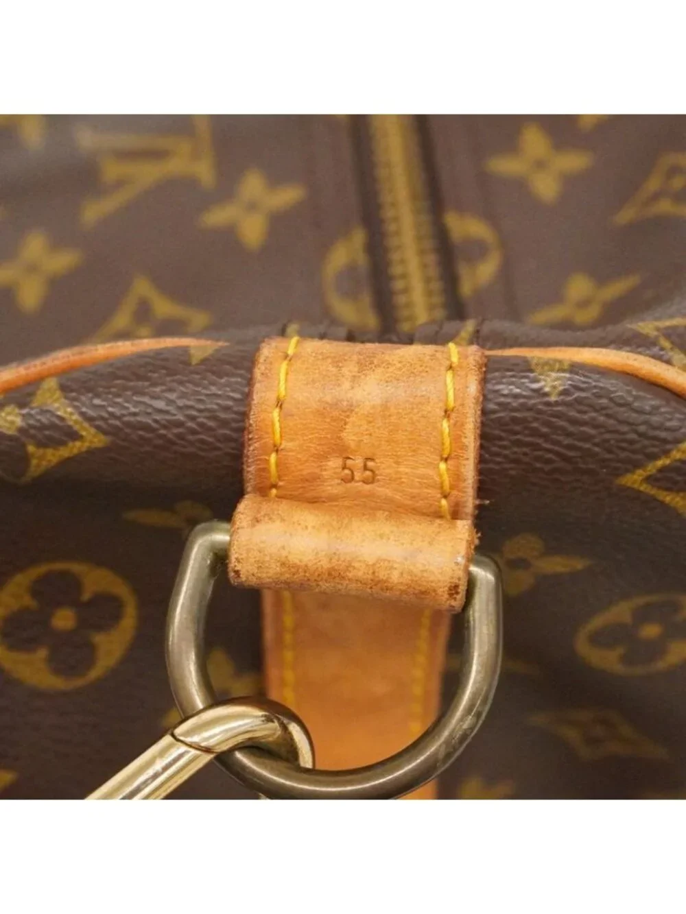 Louis Vuitton Boston Bag Monogram Keepall Bandouliere 55 Brown - Picture 10 of 10